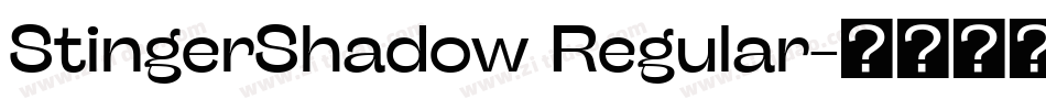 StingerShadow Regular字体转换